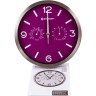 Часы настенные BRESSER MyTime ND DCF Thermo/Hygro, 25 см, фиолетовые 76445